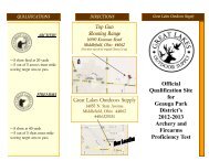Great Lakes Outdoor Supply brochure - Geauga Park District