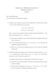 Graduate Microeconomics I Problem Set 6 - Ecares