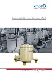 Krauss-Maffei Gypsum Centrifuge VZU-G