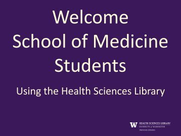 Using the Health Sciences Library
