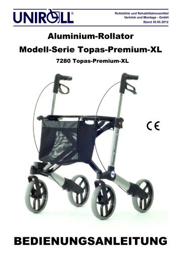 Bedienungsanleitung Modell-Serie 7280 Topas-Premium-XL - Uniroll