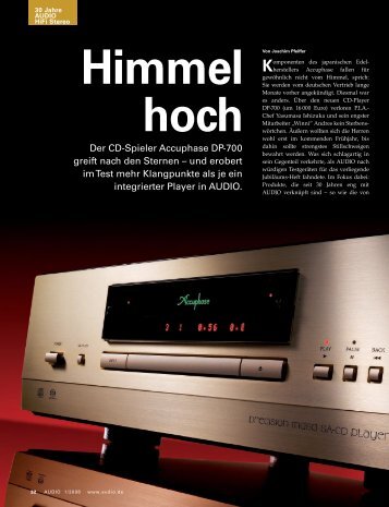 1978 Accuphase startet durch - PIA - HiFi Vertriebs GmbH