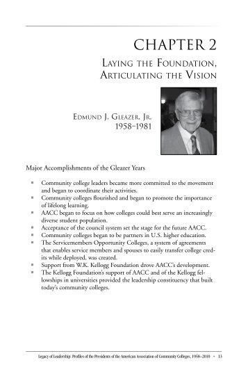 Edmund J. Gleazer - American Association of Community Colleges