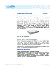 Enterprise Access Controller EC-5000 - ValuePoint Networks