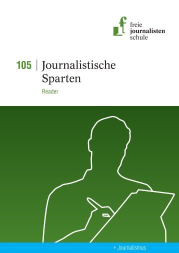 Journalistische Sparten - Freie Journalistenschule