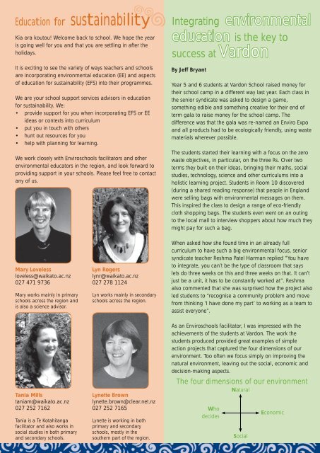 Enviroschools Newsletter no. 11 - May 2007 - Waikato Regional ...