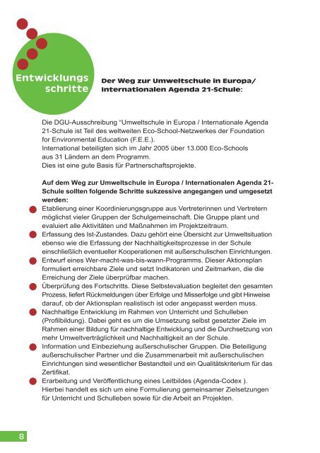Umweltschule in Europa Umweltschule in Europa - Deutsche ...