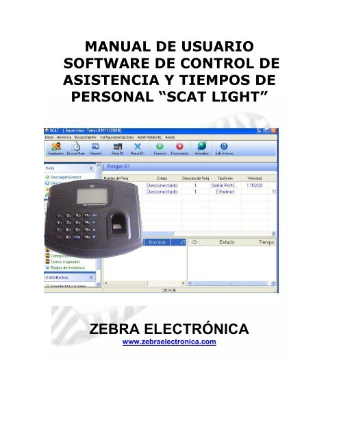 MANUAL SCAT LIGTH_ZK_ES.pdf - Zebra Electronica