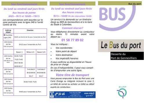 Consulter le plan de la ligne - Gennevilliers