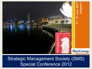 Photo Highlights - Singapore - Strategic Management Society