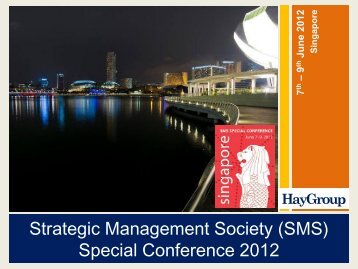 Photo Highlights - Singapore - Strategic Management Society