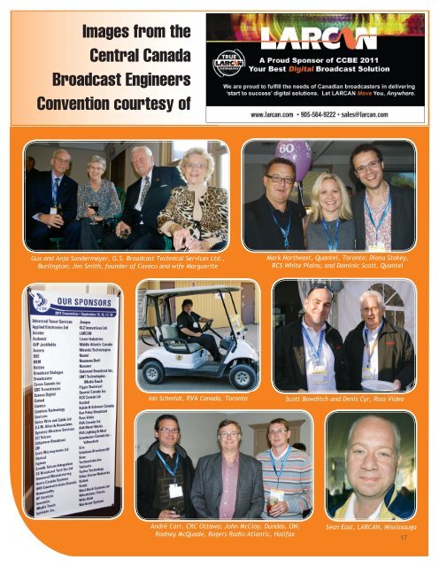 Images from the Central Canada Broadcast Engineers Convention ...