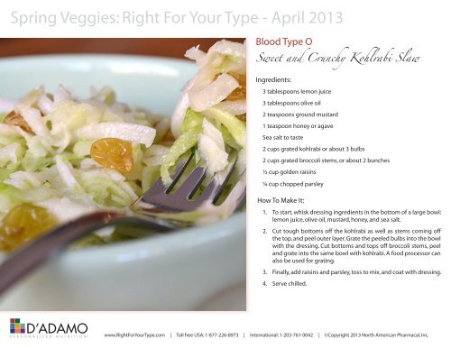 to download a PDF of these delicious recipes! - Right 4 Your Type