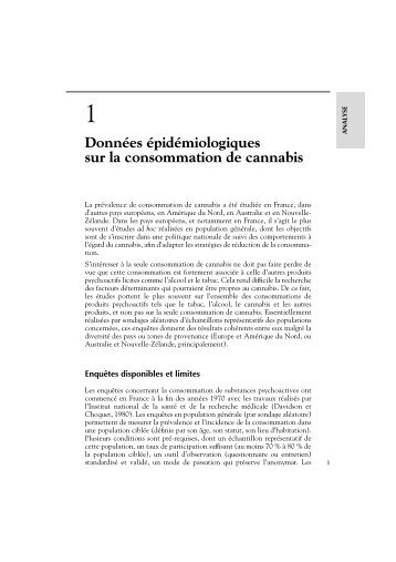 DonnÃ©es Ã©pidÃ©miologiques sur la consommation de cannabis - Lara