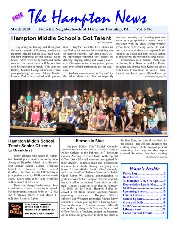 Hampton Middle School's Got Talent - The Hampton News