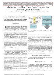 Multiplier-free Realtime Phase Tracking for Coherent QPSK Receivers