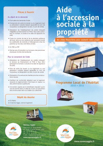 Aide à l'accession sociale à la propriété - Vannes Agglo