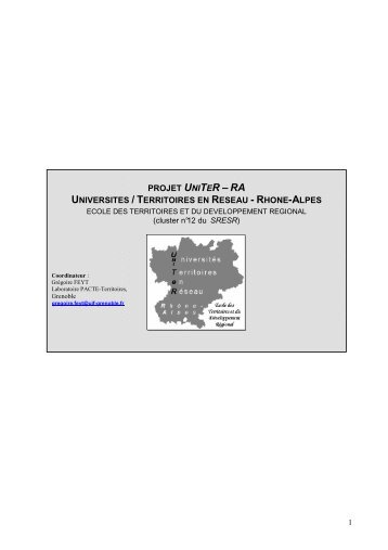 prÃ©sentation Uniter - RÃ©gion RhÃ´ne-Alpes