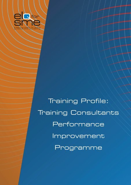 Training Consultants Performance Improvement Programme - Cecoa