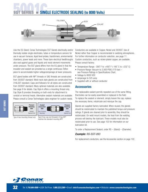 EGT gland - Conax Technologies