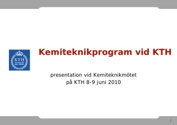 Presentation - Kemiteknik