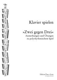 Klavier spielen »Zwei gegen Drei« - Pian e forte