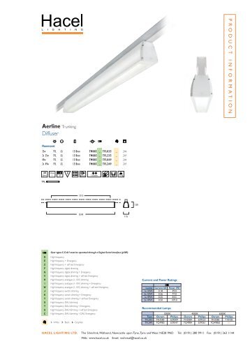 Product Sheet - Hacel Lighting U. K.