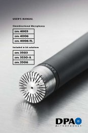 DPA 4006 | PDF - DPA Microphones