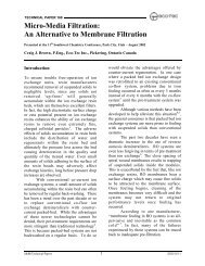Micro-Media Filtration: An Alternative to Membrane Filtration - Eco-Tec