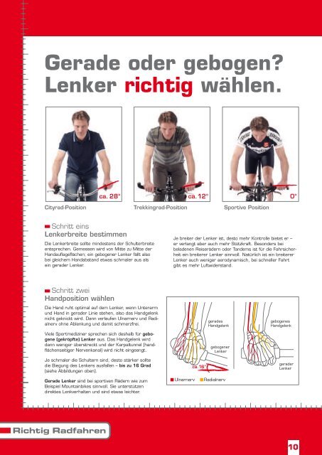 Der Ergonomieberater: Lenker und Sitzposition richtig einstellen.