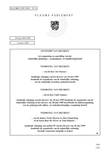 Tekst - Vlaams Parlement