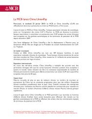 La MCB lance China UnionPay - Mauritius Commercial Bank