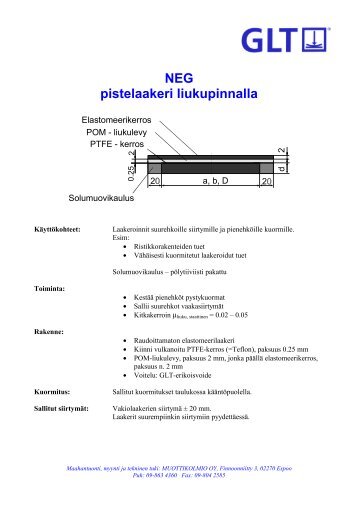 NEG pistelaakeri liukupinnalla - Muottikolmio Oy