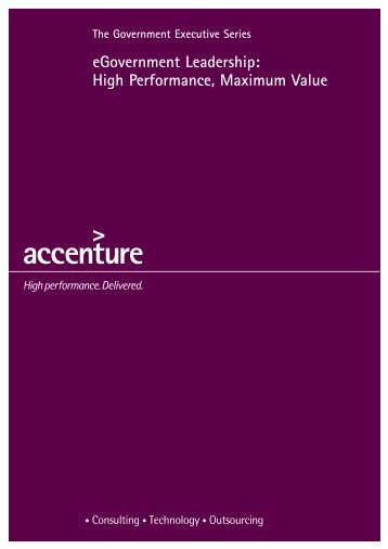 Accenture's fifth annual global e-government study