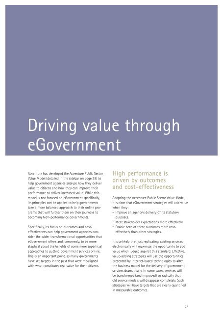 Accenture's fifth annual global e-government study