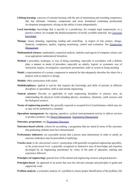 Glossary of Terms (pdf) - Washington Accord