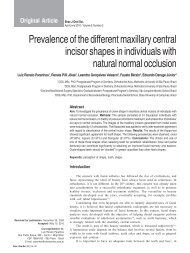 Prevalence of the different maxillary central incisor shapes in ...