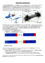 MagnetickÃ© vlastnosti lÃ¡tek