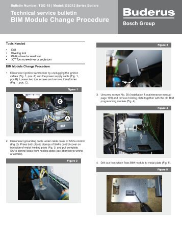 Technical service bulletin BIM Module Change Procedure - Buderus