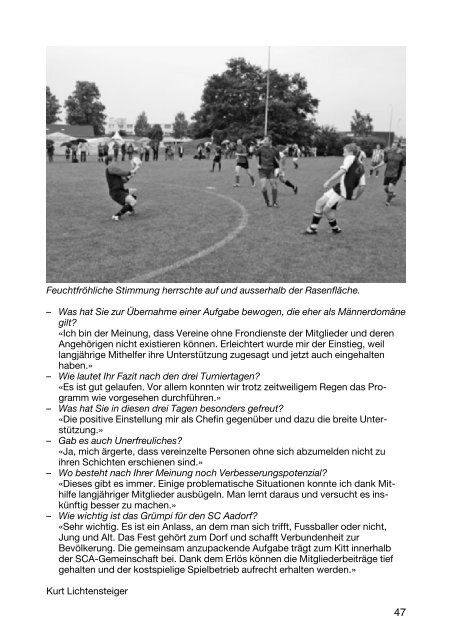 SCA-News Herbst 2011 - SC Aadorf