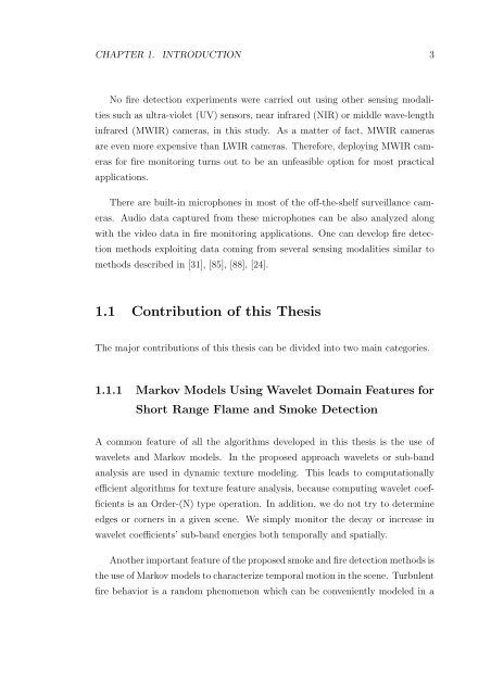 Fire Detection Algorithms Using Multimodal ... - Bilkent University