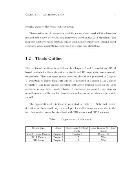 Fire Detection Algorithms Using Multimodal ... - Bilkent University