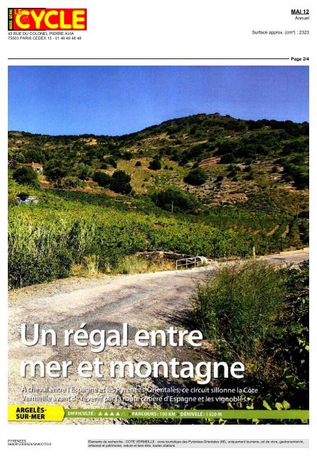 Le Cycle 2012 - Tourisme Pyrénées-Orientales