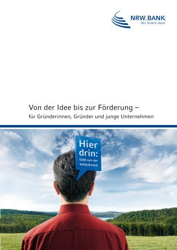 Von der Idee bis zur Förderung – - Startercenter NRW