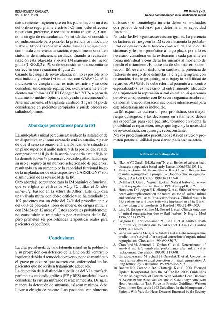 Manejo contemporÃ¡neo de la insuficiencia mitral severa - SciELO