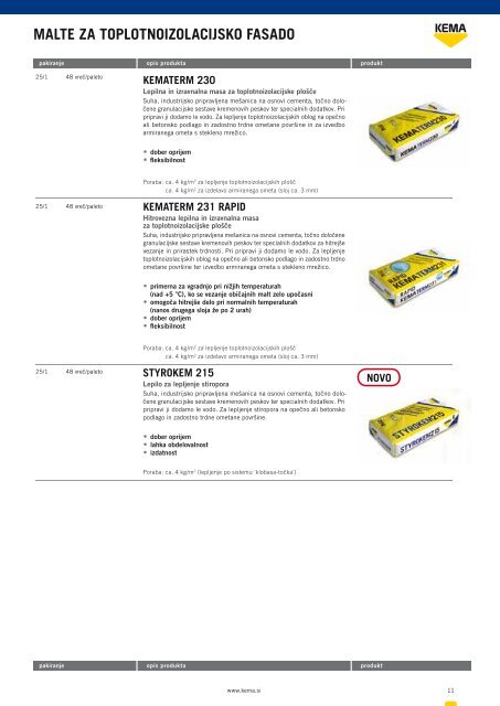 KATALOG PRODUKTOV 08/09 - Kema.si