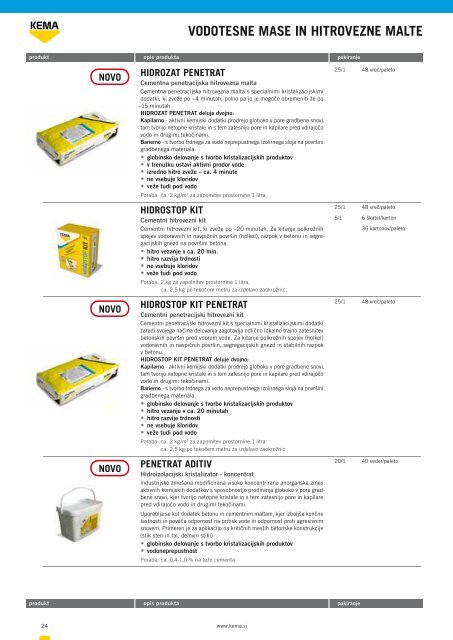 KATALOG PRODUKTOV 08/09 - Kema.si