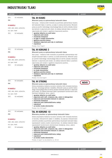 KATALOG PRODUKTOV 08/09 - Kema.si