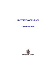 Staff Handbook - University of Nairobi