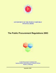 The Public Procurement Regulations 2003 - Prime Minister's Office ...